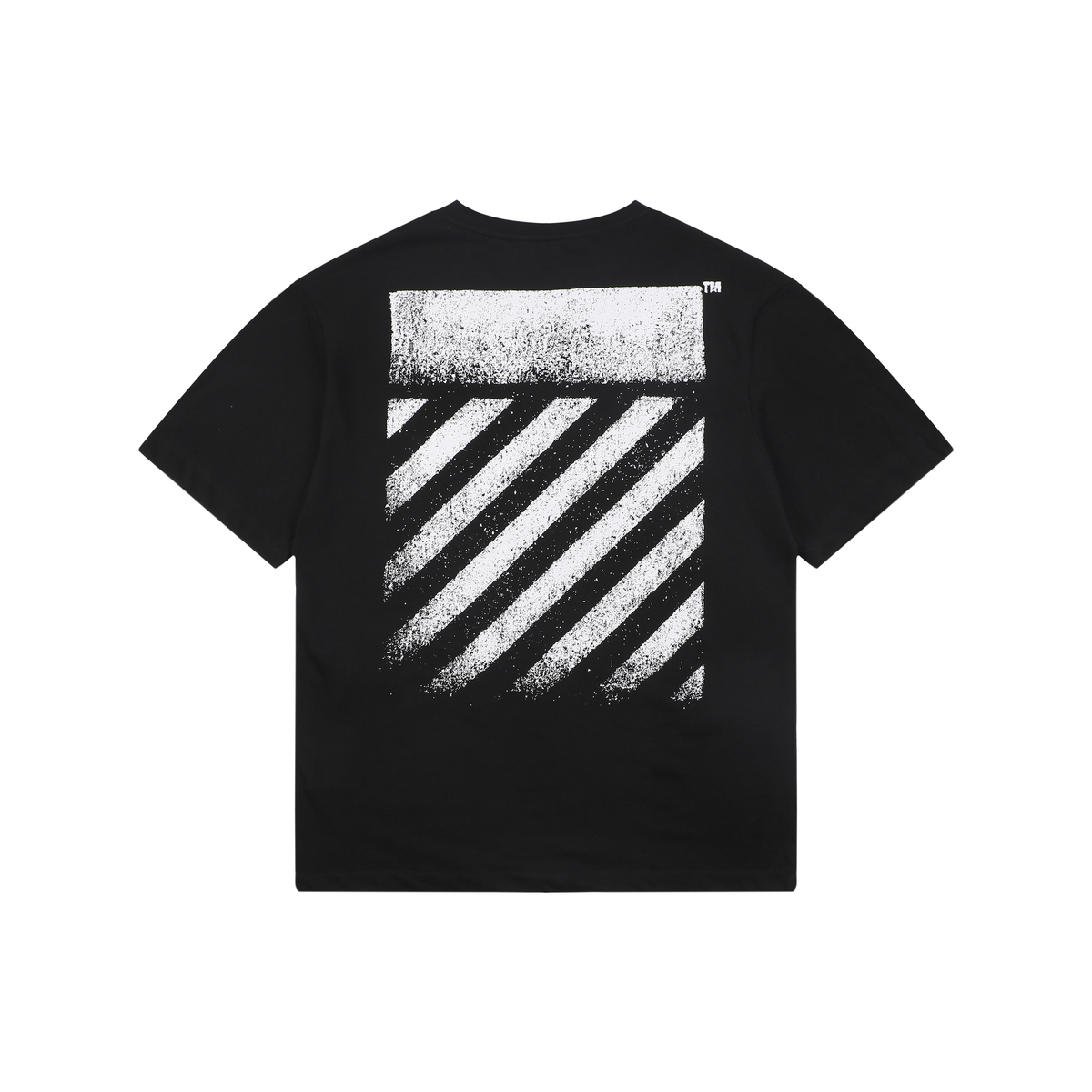 Off-White Inkjet Line Print T-Shirt | Black Short-Sleeve