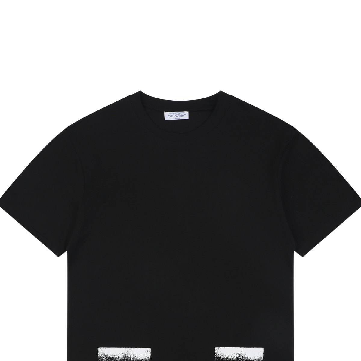 Off-White Inkjet Line Print T-Shirt | Black Short-Sleeve