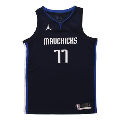 Nike Dallas Mavericks Doncic No. 77 Navy Blue 20–21 SW Fan Edition Basketball Jersey