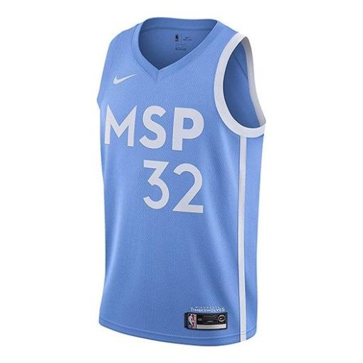 Nike Minnesota Timberwolves Downs 3 2 City Version Jersey | Sky Blue