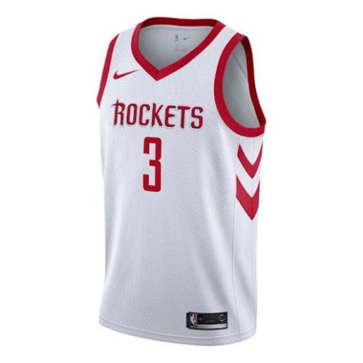 Nike Houston Rockets Paul No. 3 SW Fan Edition Basketball Jersey Vest | White