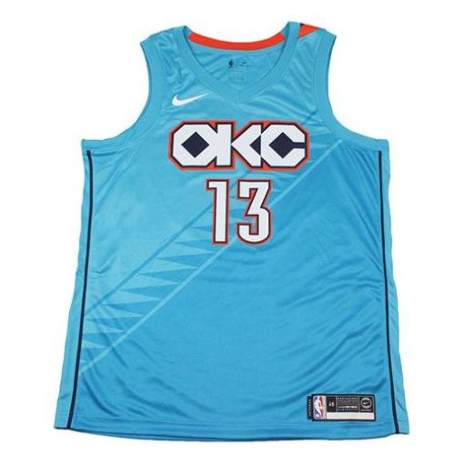Nike Paul George No. 13 2018–19 NBA SW Basketball Jersey | Sky Blue