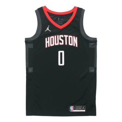Air Jordan Rockets Westbrook No. 0 SW Fan Edition 20-21 Basketball Jersey, Black