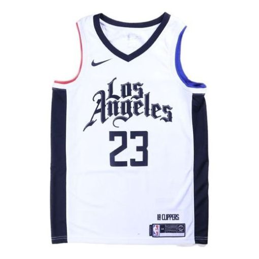 Nike Los Angeles Clippers No. 23 City  SW Fan Edition Basketball Jersey Vest | White