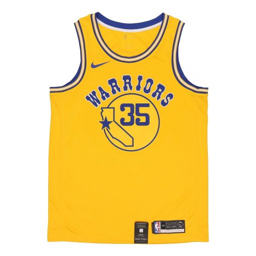 Nike Golden State Warriors Durant Classic Edition Swingman Connected Jersey - Yellow