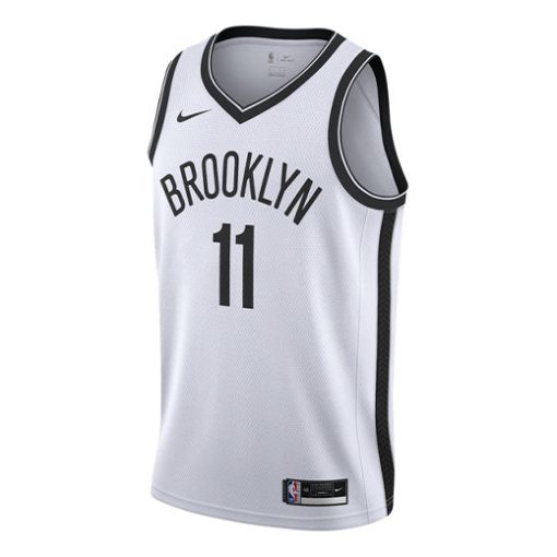 Nike Kyrie Irving Brooklyn Nets No. 11 Retro Basketball Jersey | White