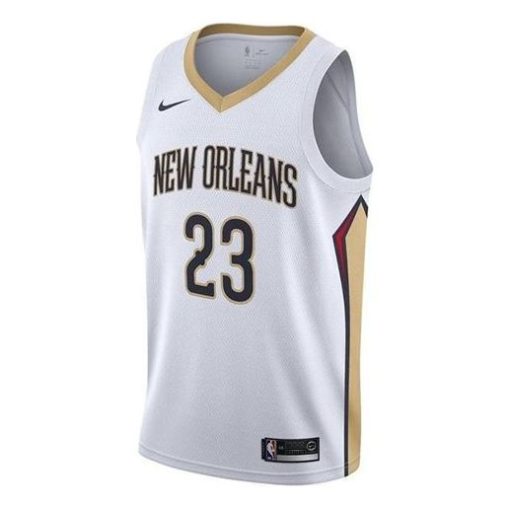 Nike New Orleans Pelicans Davis No. 23 Basketball Jersey - White