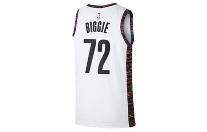 Nike Brooklyn Nets Biggie City Edition SW Fan Edition Basketball Jersey, White