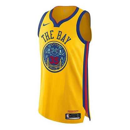 Nike Golden State Warriors Kevin Durant City Version AU Jersey | Yellow
