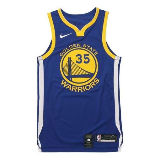 Nike KD Warriors Blue Icon Edition Authentic Basketball Jersey