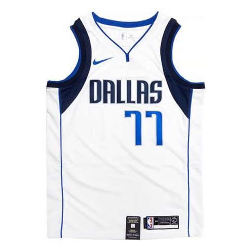 Nike Dallas Mavericks Luka Doncic Swingman Basketball Jersey, White