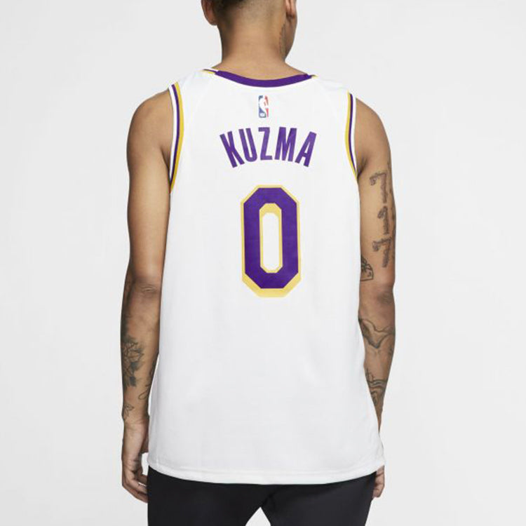 Nike Kuzma No. 0 Los Angeles Lakers SW Fan Edition Jersey - White