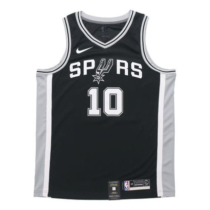 Nike San Antonio Spurs No. 10 Icon Edition Swingman Jersey - Black