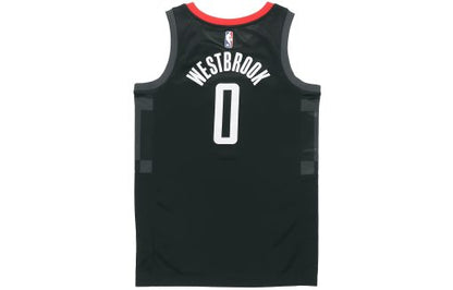 Air Jordan Rockets Westbrook No. 0 SW Fan Edition 20-21 Basketball Jersey, Black