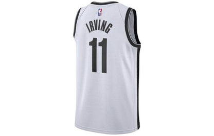 Nike Kyrie Irving Brooklyn Nets No. 11 Retro Basketball Jersey | White