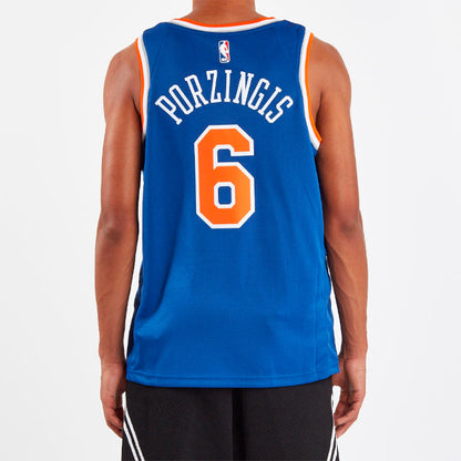 Nike New York Knicks No. 6 Icon Edition Swingman Jersey | Blue