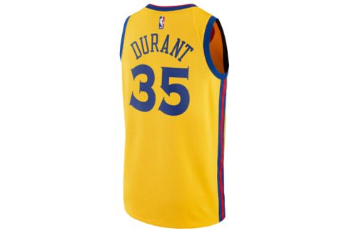 Nike Kevin Durant Golden State Warriors City Edition Swingman Basketball Jersey - Yellow
