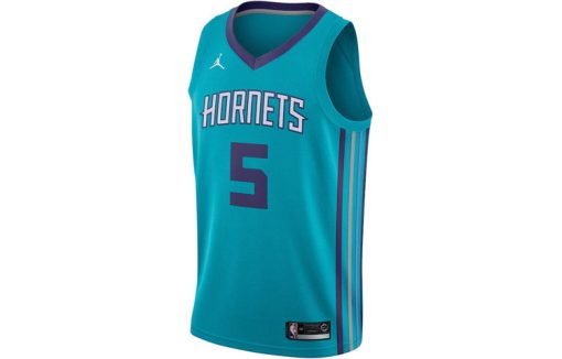 Jordan Men's Charlotte Hornets No. 5 SW Fan Edition Basketball Jersey Vest, Blue/Green