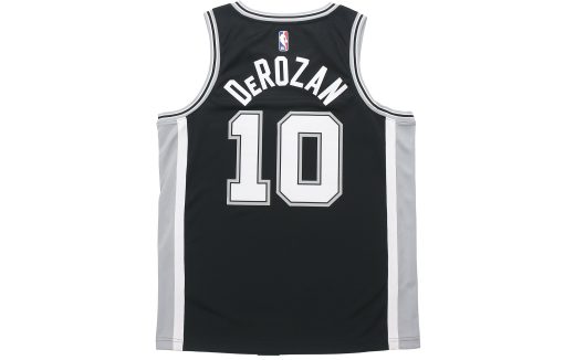 Nike San Antonio Spurs No. 10 Icon Edition Swingman Jersey - Black