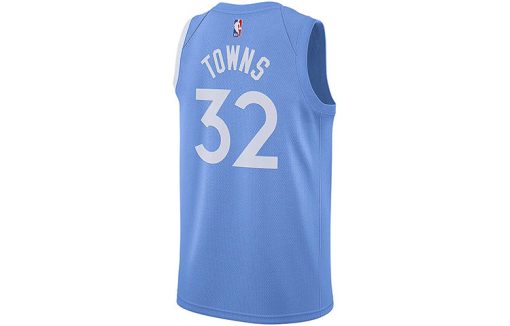 Nike Minnesota Timberwolves Downs 3 2 City Version Jersey | Sky Blue