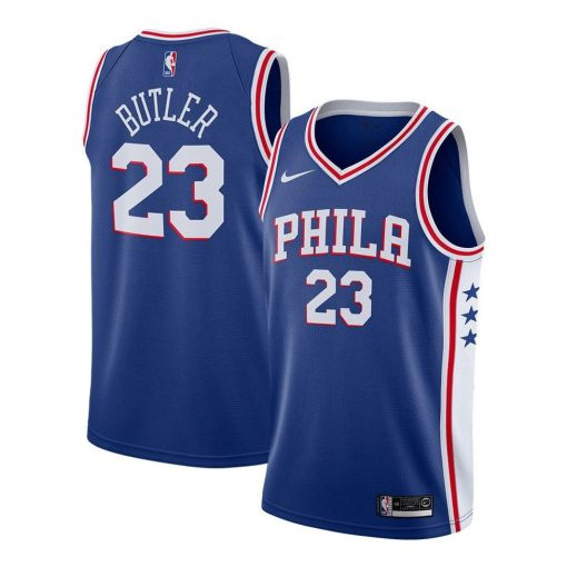 Nike Philadelphia 76ers Butler No. 23 Icon Edition Swingman Jersey | Blue