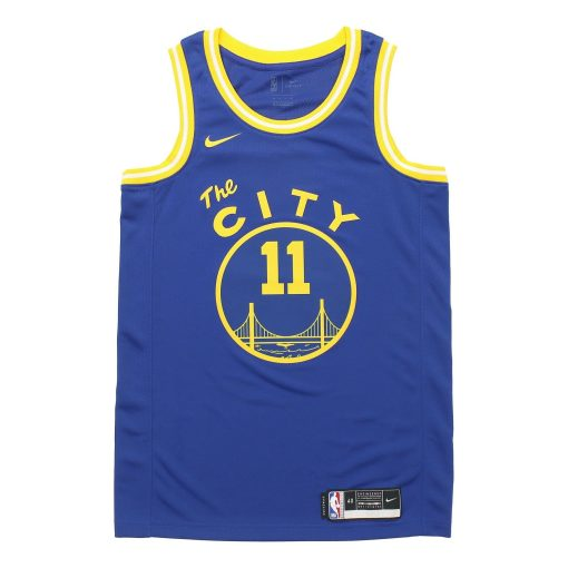 Nike Golden State Warriors No. 11 Swingman Jersey - Blue