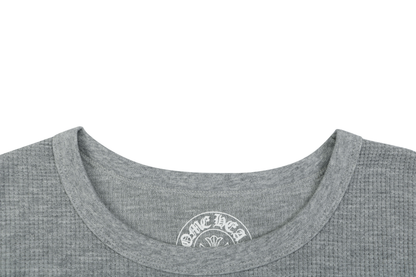 Chrome Hearts Waffle-Knit Long-Sleeve Tee | Vine & Sword Print
