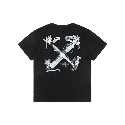Off-White Digital Headphones Arrow Print T-Shirt | Black Short-Sleeve