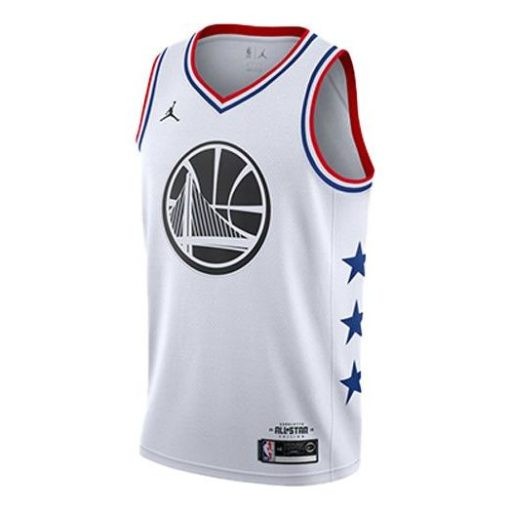 Jordan Brand 2019  All-Star Swingman Jersey – White | Golden State Warriors Edition Charlotte