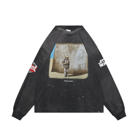 Saint Michael Anakin Skywalker Print Long-Sleeve Top