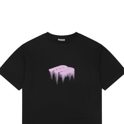Balenciaga SS26 Wet Brush Logo Oversized T-Shirt – Men's Black