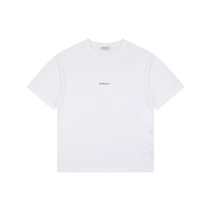 Off-White Horse-Riding Arrow Print T-Shirt | White Short-Sleeve