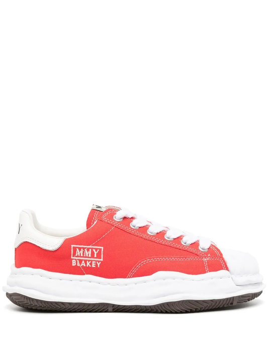 Maison Mihara Yasuhiro Ribbed-Trim Low-Top Sneakers