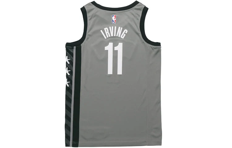 Jordan Brand  Brooklyn Nets #11 Kyrie Irving Swingman Jersey – Grey | 2020-21 Statement Edition