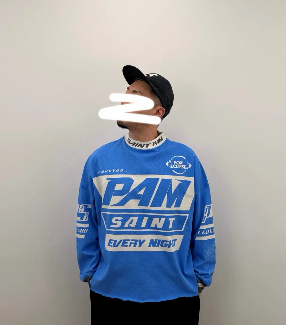 Saint Michael FW25 PAM Racing Printed Long-Sleeve Top