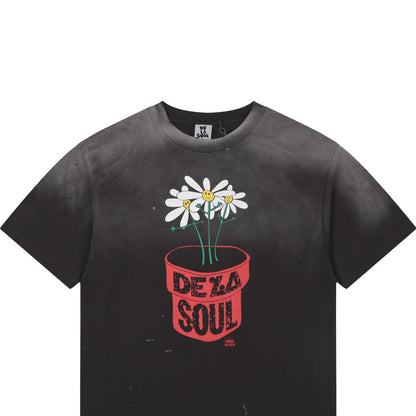 Saint Michael Potted Flower Print Short-Sleeve T-Shirt