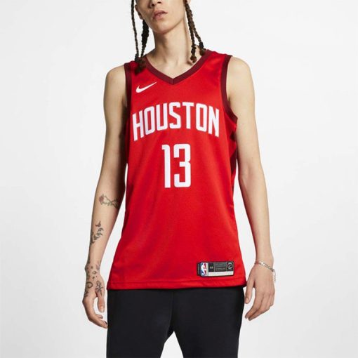 Nike Rockets 13 Earned Edition SW Fan Edition Basketball Jersey, Red