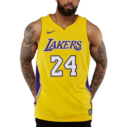 Nike Los Angeles Lakers Kobe No. 24 Icon Edition Authentic Jersey | Yellow