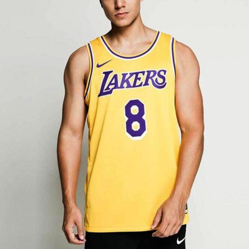 Nike Lakers Kobe No. 8 SW Fan Edition Basketball Jersey, Yellow