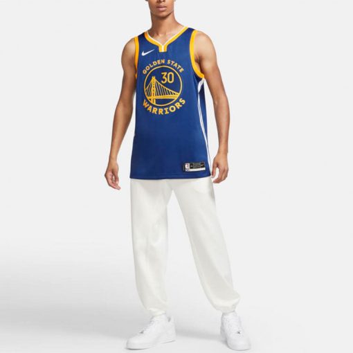 Nike Golden State Warriors Curry No. 30 SW Fan Edition Jersey, 2020–21 Blue