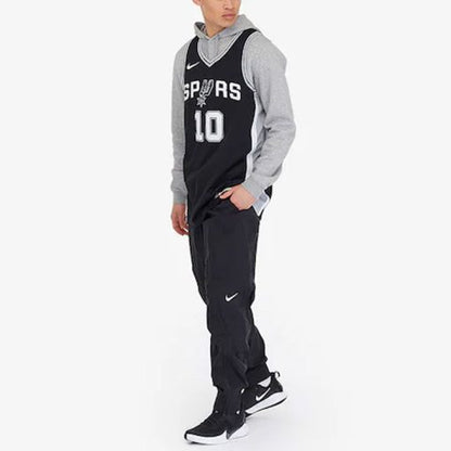 Nike San Antonio Spurs No. 10 Icon Edition Swingman Jersey - Black