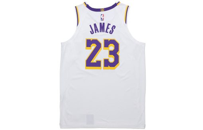 Nike Lakers LeBron James VaporKnit Jersey, White