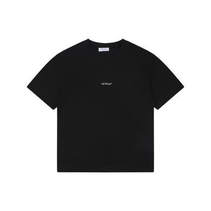 Off-White Horse-Riding Arrow Print T-Shirt | Black Short-Sleeve
