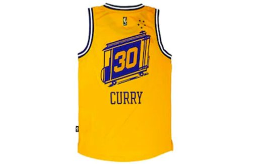 adidas Stephen Curry Golden State Warriors No. 30 City Edition Jersey - Yellow
