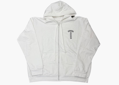 Chrome Hearts Vertical Logo Zip-Up Hoodie