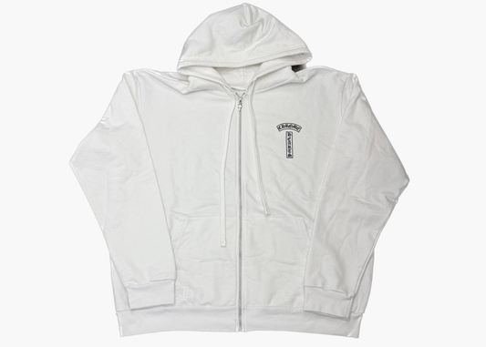 Chrome Hearts Vertical Logo Zip-Up Hoodie