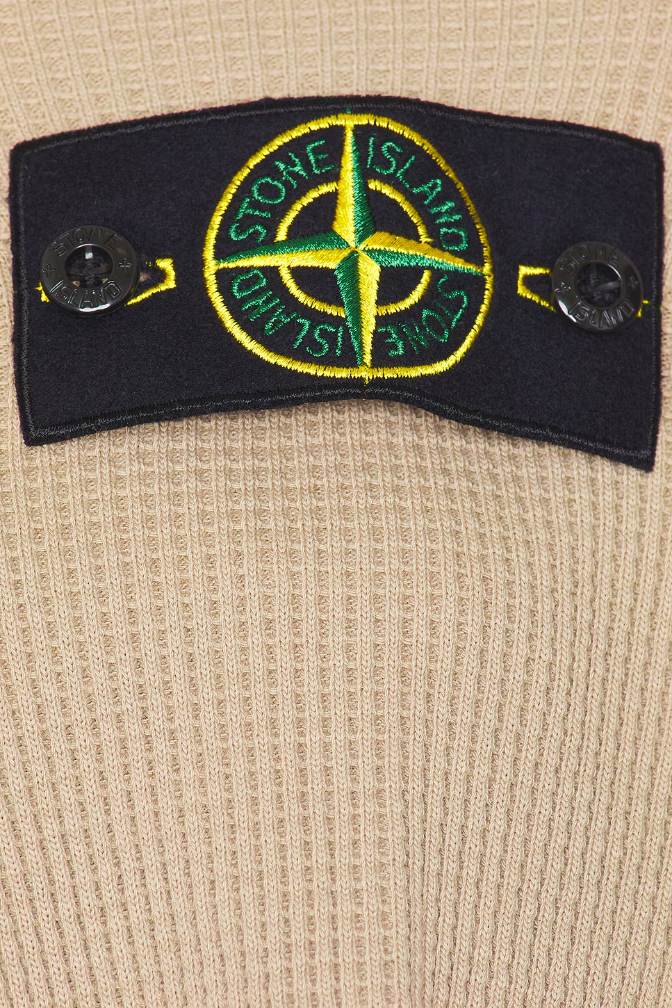 Stone Island Waffle Crew Neck Sweatshirt | Nude