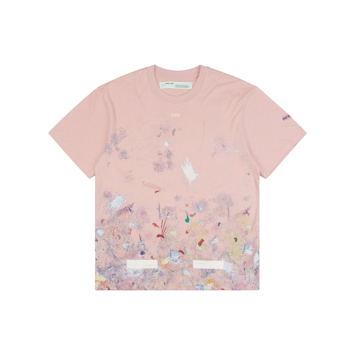Off-White Spring/Summer Starry Sky Fireworks Splatter Arrow Short-Sleeve T-Shirt