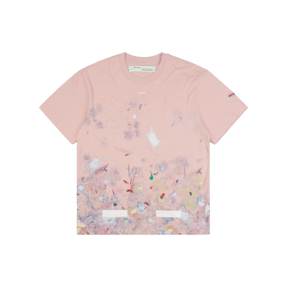Off-White Spring/Summer Starry Sky Fireworks Splatter Arrow Short-Sleeve T-Shirt