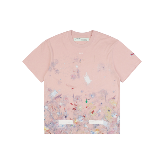 Off-White Spring/Summer Starry Sky Fireworks Splatter Arrow Short-Sleeve T-Shirt